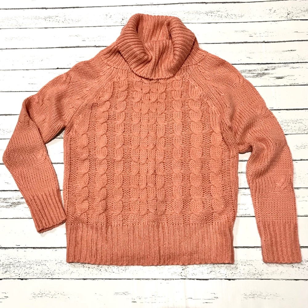 NWOT Charlotte Russe Cowl Neck Cable Knit Sweater